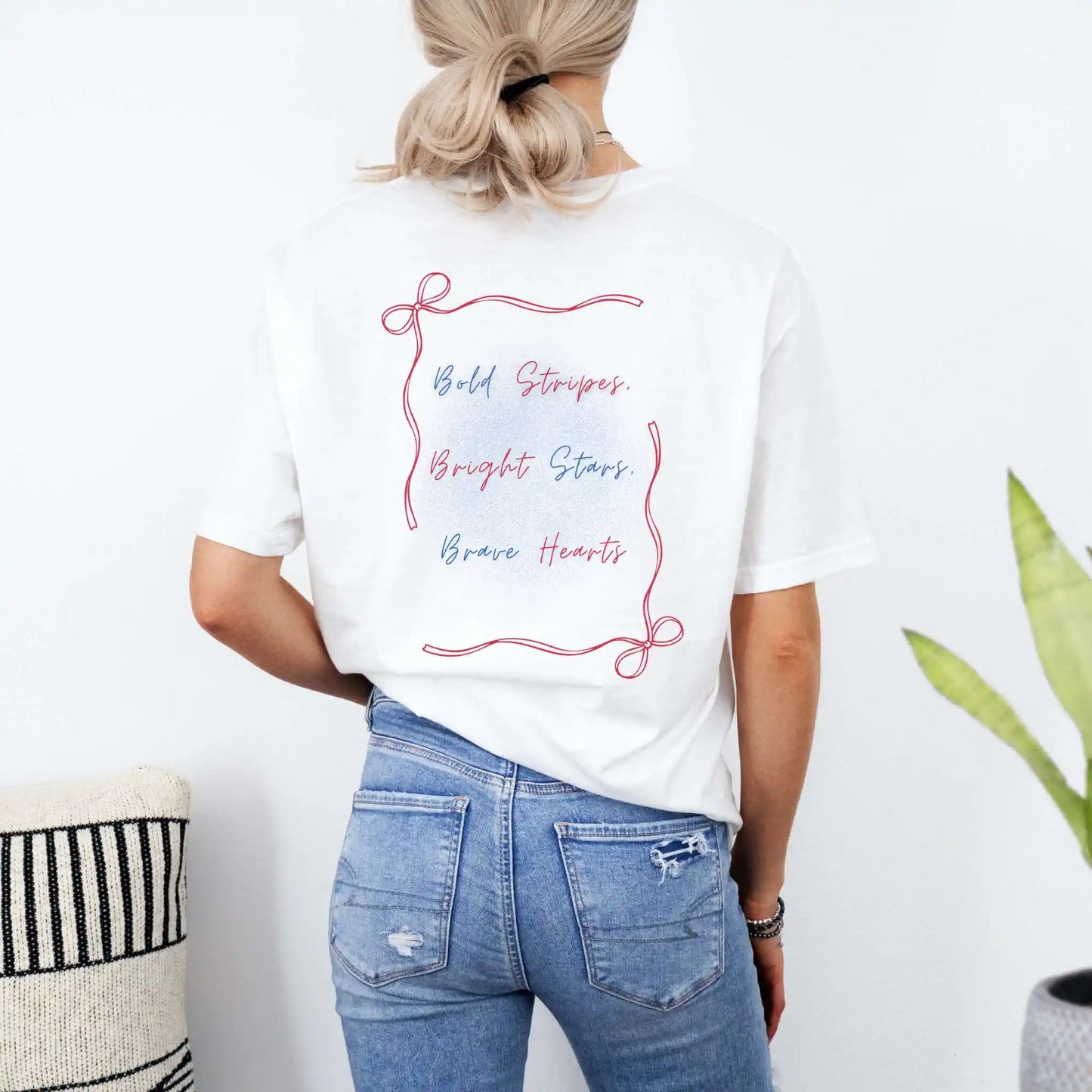 Patriotic Bows & Bold Stripes