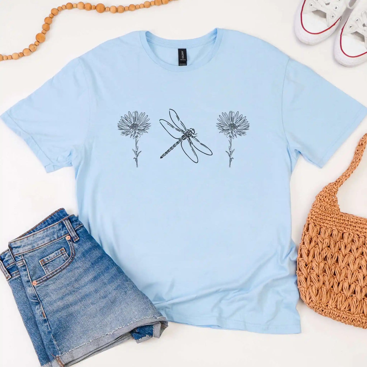 Dragonfly & Wildflower