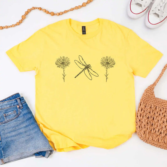Dragonfly & Wildflower