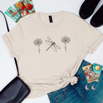 Dragonfly & Wildflower