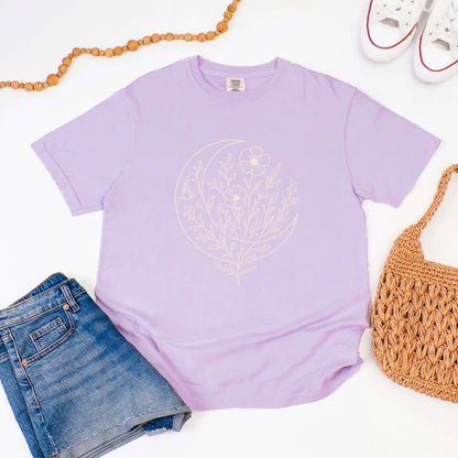 Floral Crescent Moon