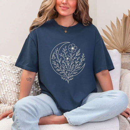 Floral Crescent Moon