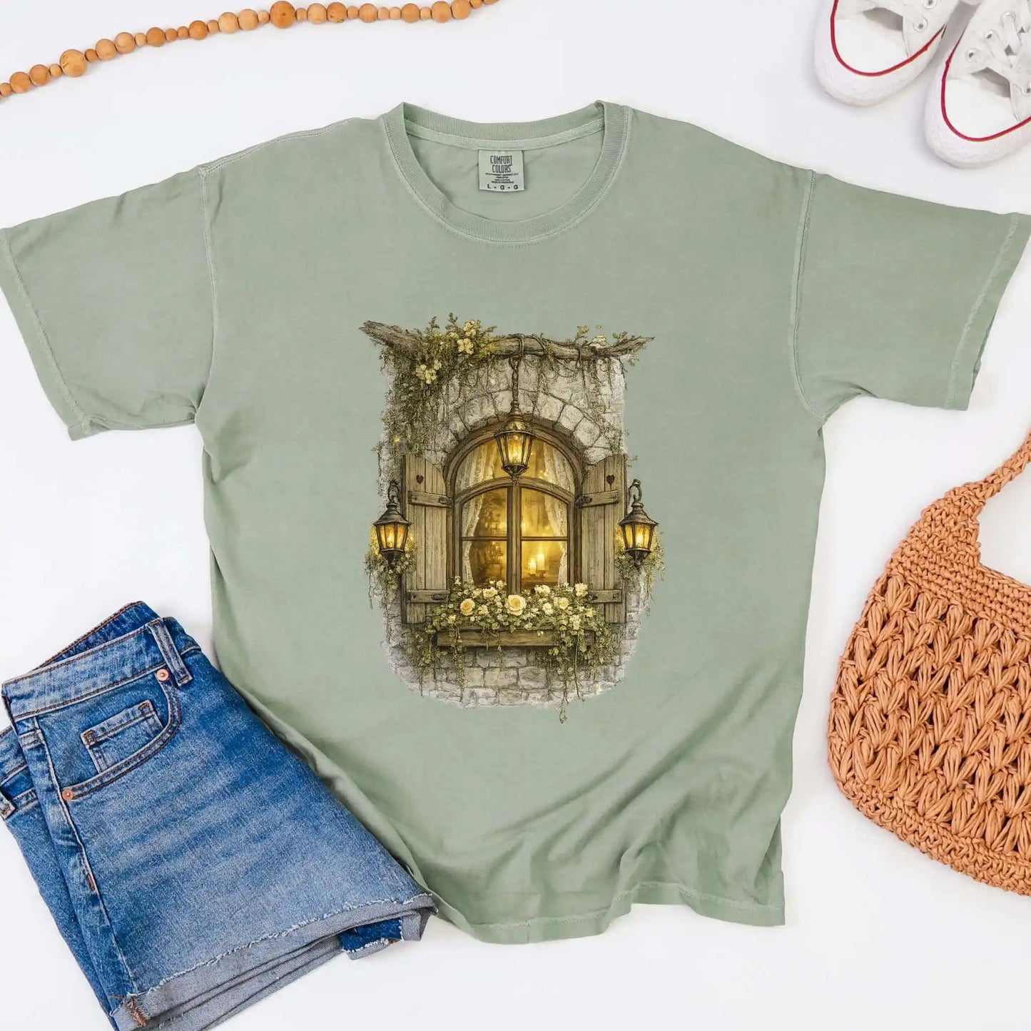 Candlelit Cottage Window