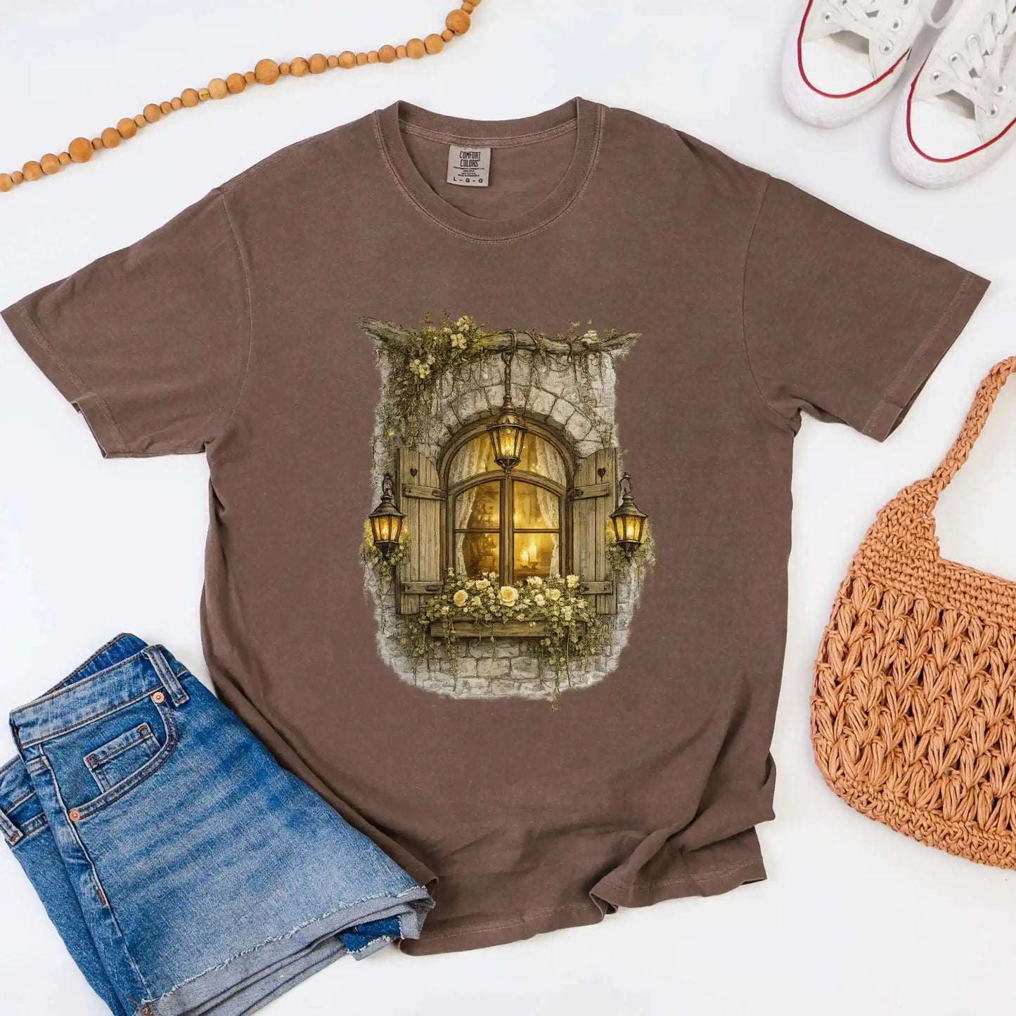 Candlelit Cottage Window