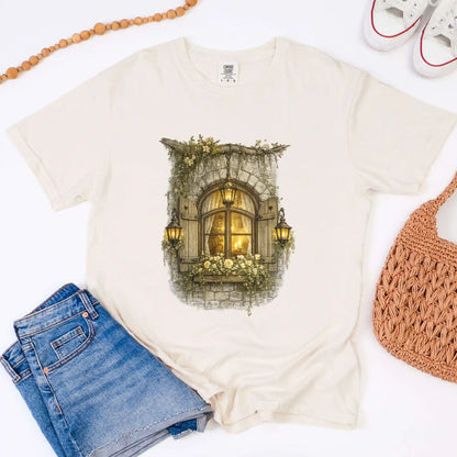 Candlelit Cottage Window