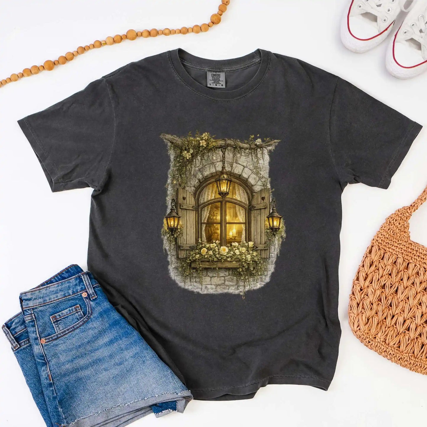 Candlelit Cottage Window