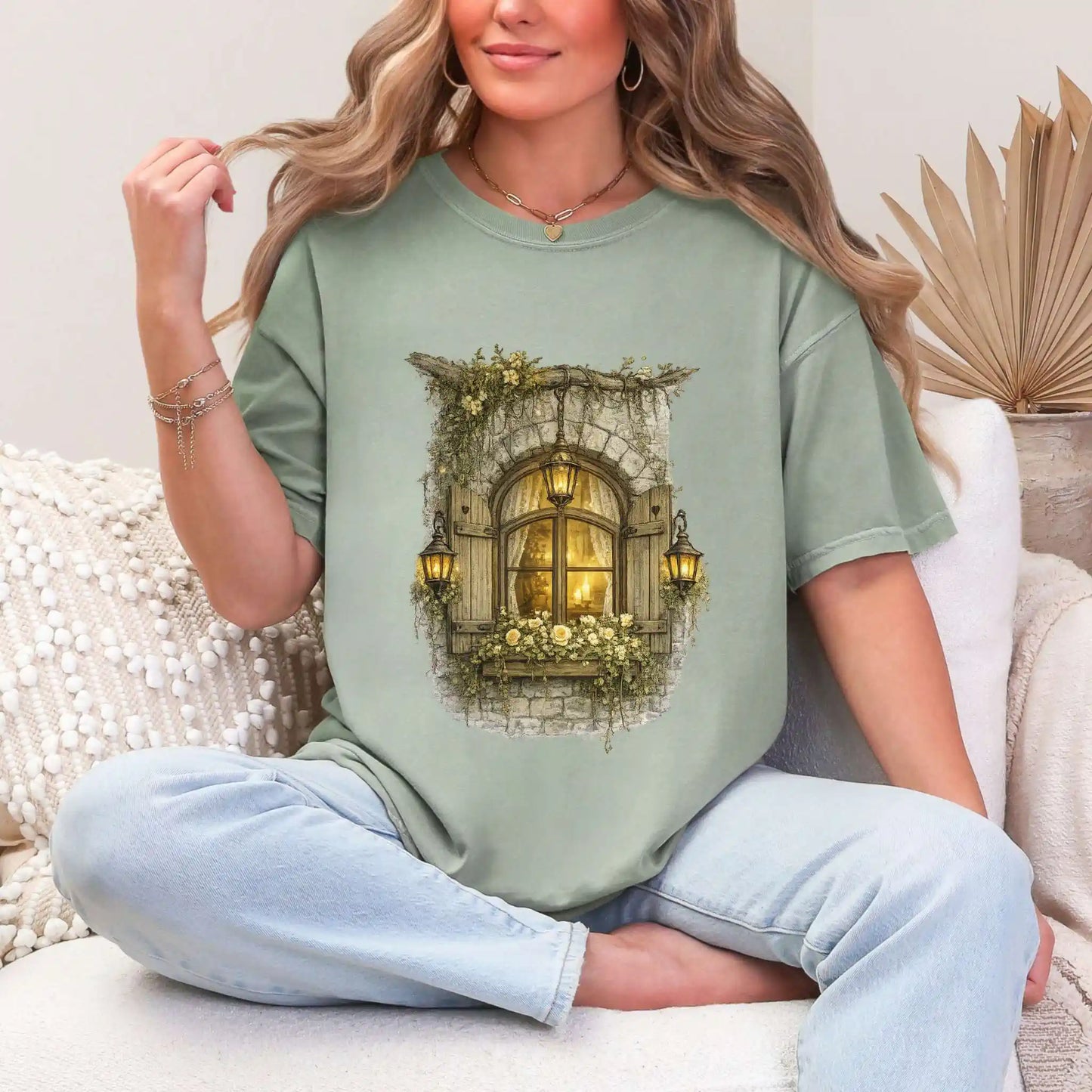 Candlelit Cottage Window