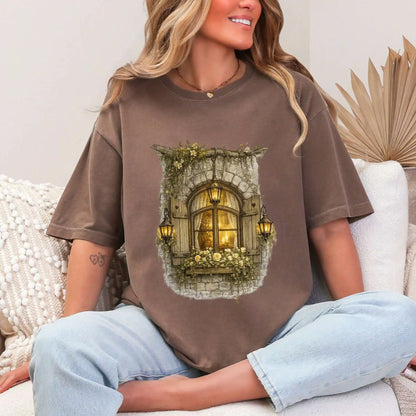 Candlelit Cottage Window