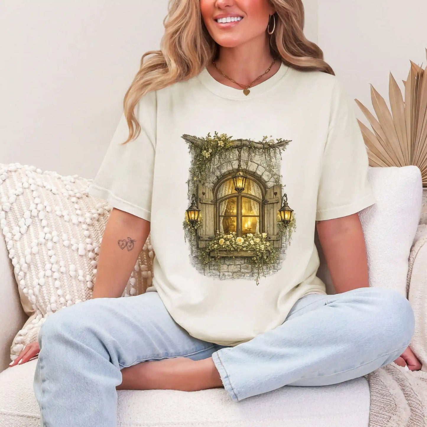 Candlelit Cottage Window