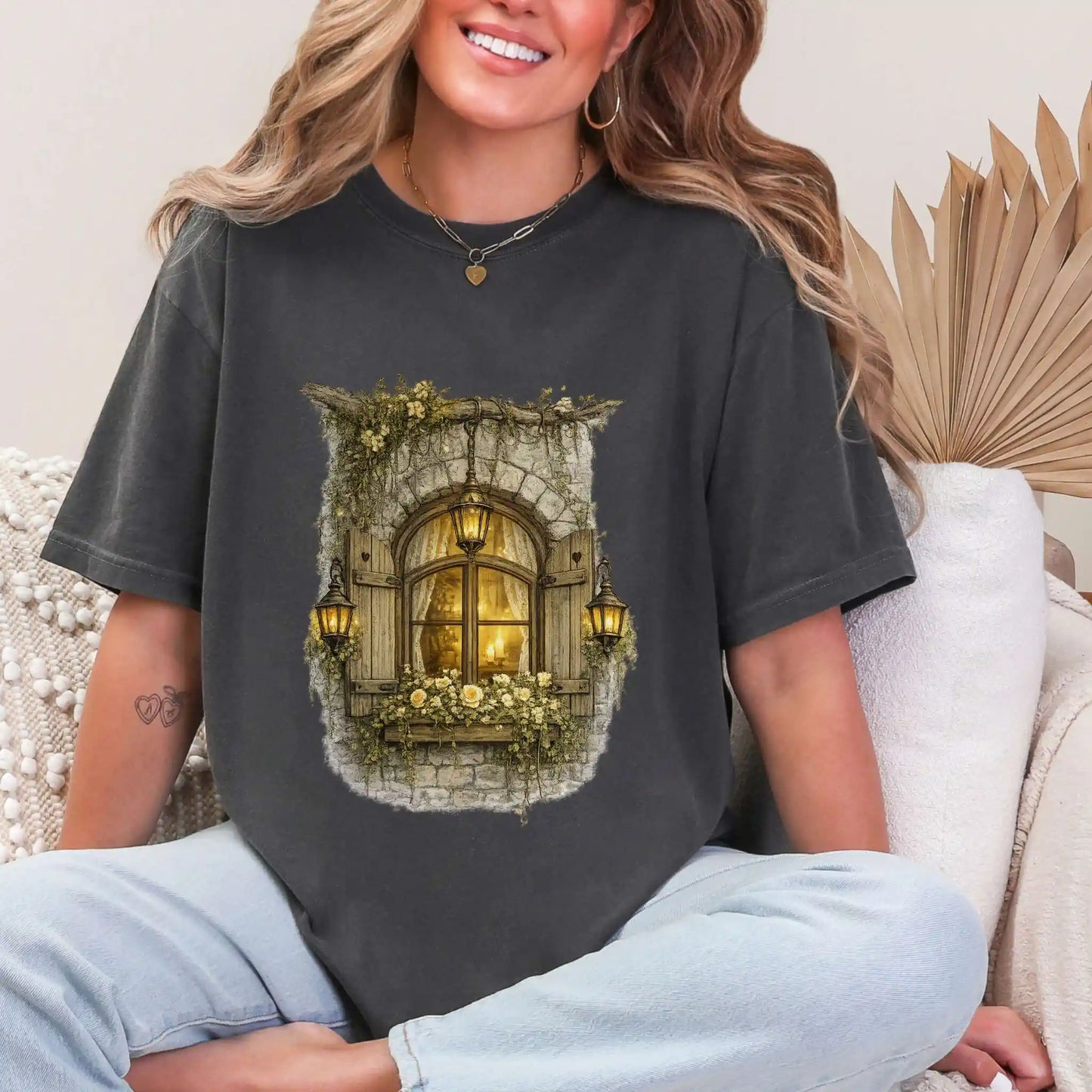 Candlelit Cottage Window